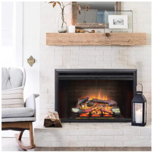 ectq1hsbgql80b_6 jpg - Lareira Elétrica PuraFlame de Embutir A55x88L com Controle Remoto e Porta de Vidro, 110V, 1500W, Preta