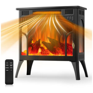 ectq1k9bypdc0b_0 jpg - Lareira Elétrica Portátil com Chama Realista, Controle Remoto e Temporizador, 110V 1500W, COWSAR, Preta