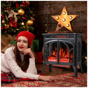 ectq1njwbhfb0b_6 jpg - Lareira Elétrica Portátil Autônoma com Chamas Realista 3D, 4 Cores Variáveis e Controle Remoto, 110V 1500W, Electactic, Cinza