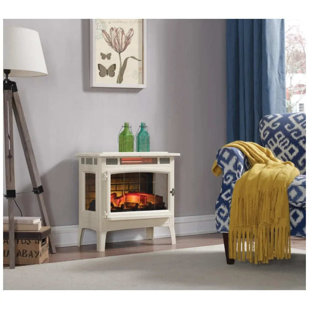 Lareira Elétrica Portátil, Área 92m2, DURAFLAME DFI 5010, Creme
