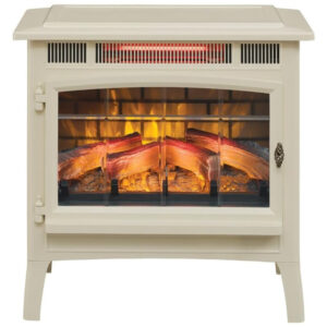 Lareira Elétrica Portátil, Área 92m2, DURAFLAME DFI 5010, Creme