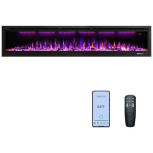 ectq2wvgjd3b0b_0 jpg - Lareira Elétrica de Embutir A44x219L com Controle Remoto e Temporizador, 110V 1500W, Rodalflame, Preta