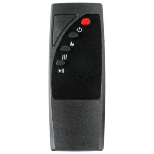 Lareira Elétrica Ecológica 20.5 52cm com Controle Remoto, Proteção Contra Superaquecimento e Chama Realista, Cobertura 37 m2, 110V 1350W, Duraflame, Preta