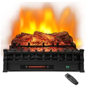 ectq3q4b649c0b_0 jpg - Lareira Elétrica Ecológica 26 66 cm com Controle Remoto, Cores de Chama Ajustáveis, Proteção Contra Superaquecimento e Temporizador de 8H, 110V 1500W, Tangkula, Preta