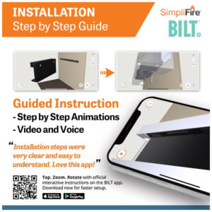 ectq3rhvztq90b_5 jpg - Lareira Elétrica de Parede Flutuante A59x110L cm com Controle Remoto, 110V, SIMPLIFIRE, Branca