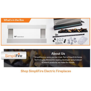 ectq3rhvztq90b_8 jpg - Lareira Elétrica de Parede Flutuante A59x110L cm com Controle Remoto, 110V, SIMPLIFIRE, Branca