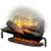 Lareira Elétrica Ecológica 26 66cm com Controle Remoto, Design Autêntico e Charmoso, 110V 1500W, DIMPLEX, Preta