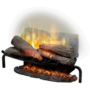 Lareira Elétrica Ecológica 26 66cm com Controle Remoto, Design Autêntico e Charmoso, 110V 1500W, DIMPLEX, Preta