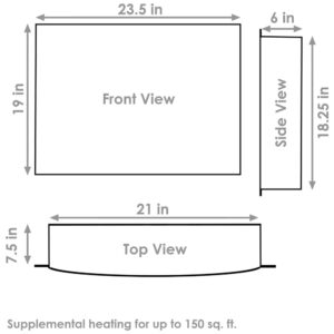 ectq3vs1v6l80b_4 jpg - Lareira Elétrica de Embutir A48x59L, com Controle Remoto, 1500W, 110v, SUNNYDAZE LOE 364, Preto