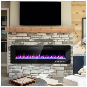 ectq3xjsdycc0b_1 jpg - Lareira Elétrica de Embutir Ultrafina A45x152L cm com Controle Remoto, Temporizador 8H e Ventilação Dupla, 110V 1500W, BREEZEHEAT, Preta