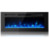 ectq5q2ch1v80b_0 jpg - Lareira Elétrica de Embutir A54x101L com Controle Remoto e Luz de LED, 1500W, 110v, PAOLFOX Electric Fireplace, Preto