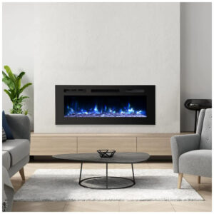 ectq5q2ch1v80b_8 jpg - Lareira Elétrica de Embutir A54x101L com Controle Remoto e Luz de LED, 1500W, 110v, PAOLFOX Electric Fireplace, Preto