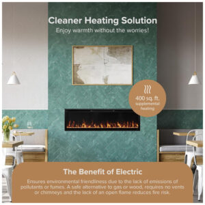 ectq5xbv2ddd0b_6 jpg - Lareira Elétrica Linear Modern Ember Aerus Slim de 152 cm, Embutida ou de Parede, com LED Multicolor, Wi Fi, Alexa, Google