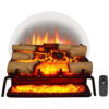 Lareira Elétrica Ecológica 23 58 cm com Controle Remoto, Toras de Bétula e Som Crepitante, 110V 1500W, Legend Flame EF484, Preta