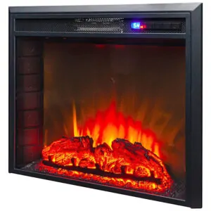 ectq6dk5v2290b_1 jpg - Lareira Elétrica de Embutir A53x69L Digital, Luz LED, Chama Ajustável e Temporizador, 110v, FIREBLAZE WHERE WARMTH BEGINS FB SPA26, Preto