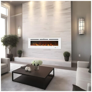 ectq6sl86kdc0b_7 jpg - Lareira Elétrica de 183 cm, Embutida ou de Parede, Aquecedor Linear com Termostato, Tela Touch,Chama Multicolorida,Timer, Troncos e Cristais, Kentsky