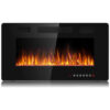 ectq6spj36q90b_0 jpg - Lareira Elétrica de Embutir A46x76L com Controle Remoto, Temporizador e Chamas Ajustavel, 110V 1500W, BOSSIN, Preta