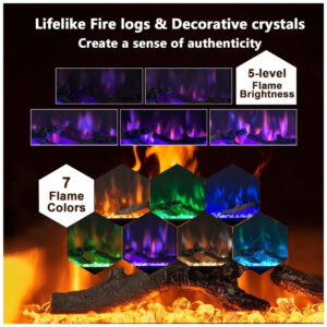 ectq6v772h9d0b_2 jpg - Lareira Elétrica de Embutir Ultrafina A49x106L cm com Temporizador, Controle Remoto, Cor e Brilho da Chama Ajustáveis, 110V 1500W, Pretzi, Preta