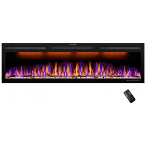 ectq6wzf6b4b0b_0 jpg - Lareira Elétrica de Embutir A44x152L com Controle Remoto e Chamas Realista e Proteção contra Superaquecimento, 110V 1500W, Dreamflame, Preta