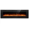 ectq8549h3b90b_0 jpg - Lareira Elétrica de Embutir A45x172L com Controle Remoto, Digital e Luz LED, Chamas Multicolorida e Temporizador, 1500W, 110v, ANTARCTIC STAR, Preto