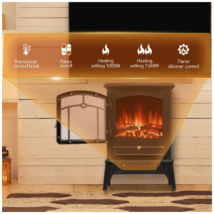 ectq8t623yjc0b_2 jpg - Lareira Elétrica Portátil com Termostato e Efeitos de Chama Realistas em 3D, 110V 1500W, RWFLAME, Preta