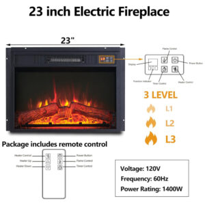 ectq8z8rhjcd0b_3 jpg - Lareira Elétrica de Embutir A86x115L cm com Suporte de TV e Nível de Chama Ajustável, 110V, Aitjunz, Branca