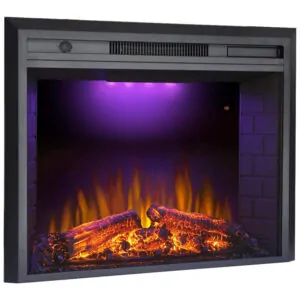 ectq91tx66z70b_3 jpg - Lareira Elétrica de Embutir A62x83L com Controle Remoto, 1500W, 110v, VALUXHOME VEF30T, Preto