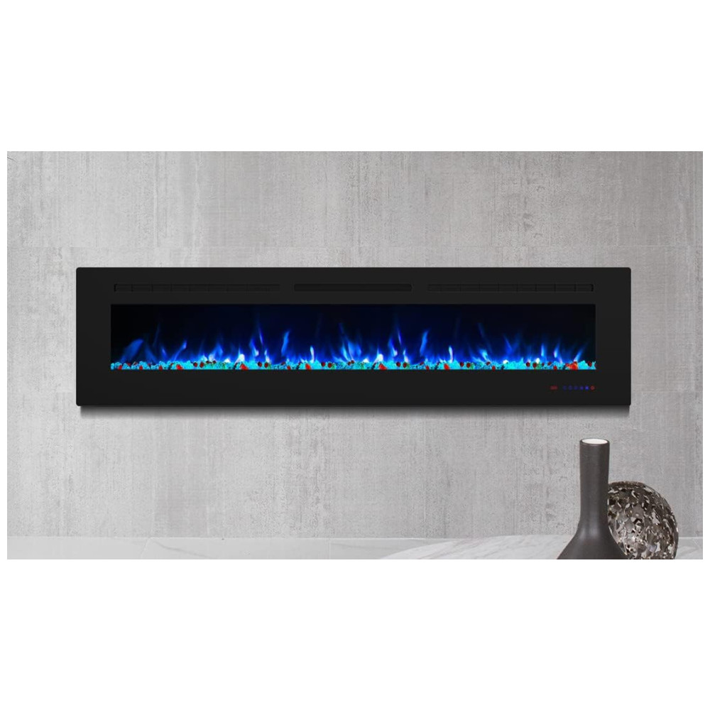 ectqbcqxdx5b0b_5 jpg - Lareira Elétrica de Embutir A40x182L com Controle Remoto e Temporizador, 110V, Masarflame, Preta