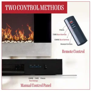 ectqc1qwzzo00b_3 jpg - Lareira Elétrica de Embutir A55x91L, com Controle Remoto 2 Configurações, 1500W, 110v, NORTHWEST 80 EF421S, Preto