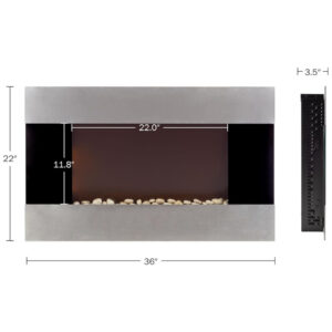 ectqc1qwzzo00b_6 jpg - Lareira Elétrica de Embutir A55x91L, com Controle Remoto 2 Configurações, 1500W, 110v, NORTHWEST 80 EF421S, Preto