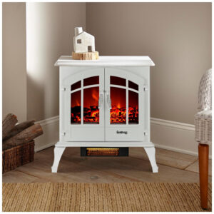 ectqcbu8tj510b_4 jpg - Lareira Elétrica com Chamas 3D Ajustáveis, 750W 1500W, 110v, E Flame USA, Branca