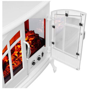 ectqcbu8tj510b_6 jpg - Lareira Elétrica com Chamas 3D Ajustáveis, 750W 1500W, 110v, E Flame USA, Branca