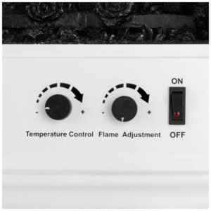 ectqcbu8tj510b_8 jpg - Lareira Elétrica com Chamas 3D Ajustáveis, 750W 1500W, 110v, E Flame USA, Branca