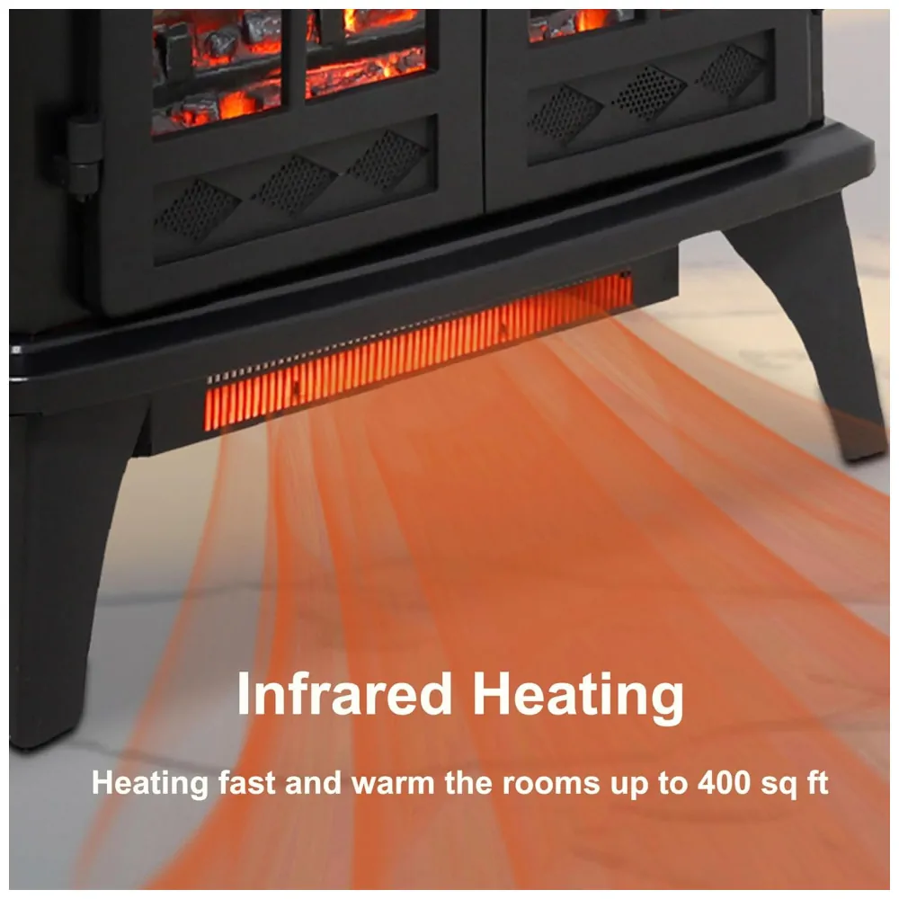 ectqd7jqtsnc0b_3 jpg - Lareira Elétrica Portátil com Brilho Ajustável, Chamas Realistas 3D e Controle Remoto, 110V 1500W, Innoflame, Preta