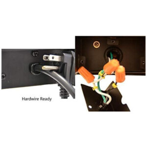 Lareira Elétrica de Embutir A48x251L com Controle Remoto e Chamas Multicolorida, 1500W, 110v, TOUCHSTONE, Preto