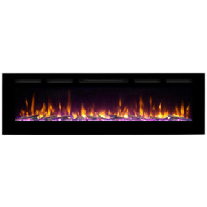 ectqdltnkwg80b_0 jpg - Lareira Elétrica de Embutir A51x173L cm com Temporizador, Controle Remoto e 4 Cores de Chama Realistas, 110V 1500W, RICHFLAME RF175B, Preta