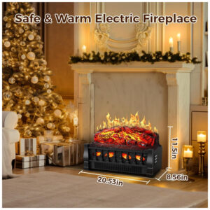 ectqfbzx95fc0b_6 jpg - Lareira Elétrica Ecológica 21 53 cm com Controle Remoto, Proteção Contra Superaquecimento, Brilho e Velocidade Ajustáveis, 110V 1500W, Joy Pebble, Preta