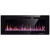 Lareira Elétrica de Embutir A46x91L, com Controle Remoto e Tela Sensível ao Toque, 1500W, 110v, XBEAUTY, Preto