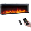 ectqj7vrfysc0b_0 jpg - Lareira Elétrica Inteligente Legend Flame 1,50m com Inserção Embutida, Visualização de 123 Ângulos, Aquecedor 750W 1500W, Múltiplas Cores de Chamas, Compatível com Alexa e Google