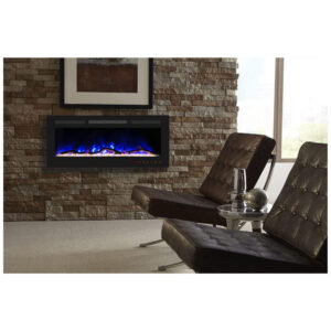 ectqjk2qjtw90b_7 jpg - Lareira Elétrica de Embutir A45x106L com Controle Remoto e Chamas Multicolorida, 110V, Cheerway, Preta