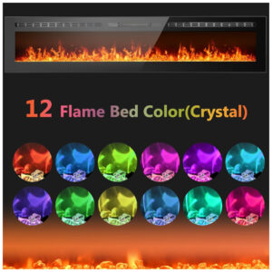 ectqjx83p79b0b_4 jpg - Lareira Elétrica de Embutir A43x228L Ultrafina com Painel Digital, Controle Remoto, Temporizador e Controle por APP, 110V, Anpuce, Preta