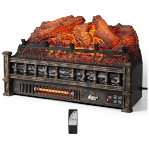 ectqkqthsg7c0b_0 jpg - Lareira Elétrica Ecológica 23 58cm com Controle Remoto, Cama de Brasa de Pinho Realista, Termostato e Temporizador, 110V 1500W, TURBRO, Bronze