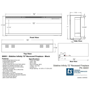 ectqksxh7g1b0b_8 jpg - Lareira Elétrica de Embutir L182 x A44 com WiFi e 60 Combinações de Cores, 110V 750W 1500W, Touchstone, Preta