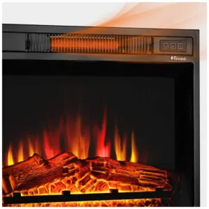 ectqlf8dp7l80b_1 jpg - Lareira Elétrica TURBR de Embutir 43Ax58L, com Controle Remoto, 110v, TURBRO Fireside FS23, Preto