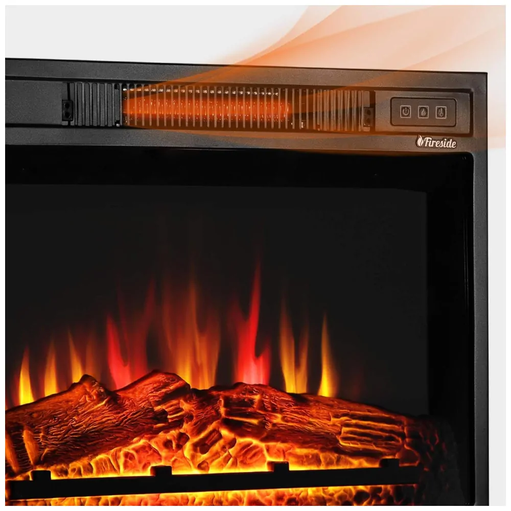 ectqlf8dp7l80b_1 jpg - Lareira Elétrica TURBR de Embutir 43Ax58L, com Controle Remoto, 110v, TURBRO Fireside FS23, Preto