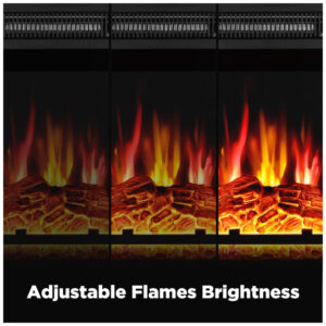 ectqlf8dp7l80b_4 jpg - Lareira Elétrica TURBR de Embutir 43Ax58L, com Controle Remoto, 110v, TURBRO Fireside FS23, Preto