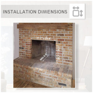 ectqlgnyjg390b_3 jpg - Lareira Elétrica de Embutir A61x77L com Controle Remoto e Som de Fogo, 1500W, 110v, LEGEND FLAME EF263, Preto