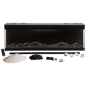 ectqm5m7lbb90b_7 jpg - Lareira Elétrica de Embutir L152 x A44 com WiFi e Controle Inteligente, 110V 750W 1500W, Touchstone, Preta