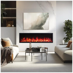 ectqm7nfwsyc0b_5 jpg - Lareira Elétrica de Embutir A44x152L cm com 9 Cores de Chama, Compatível com Alexa e Google Assistant, 110V, PuraFlame, Preta