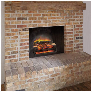 Lareira Elétrica Ecológica 23 58cm com Controle Remoto, Efeito de Chama e Som Crepitante, 110V 750W 1500W, Legend Flame EF290, Preta